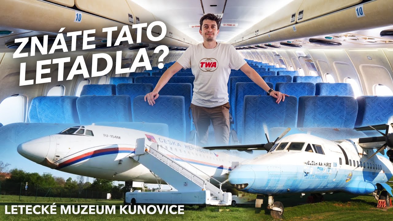 Na palubě TU-154M a největšího ČS letadla L-610 - Letecké Muzeum Kunovice