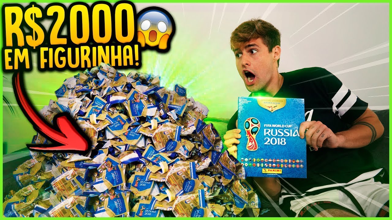 GASTEI R$2000 DE FIGURINHAS?? ( ÁLBUM DA COPA ) [ REZENDE EVIL ]