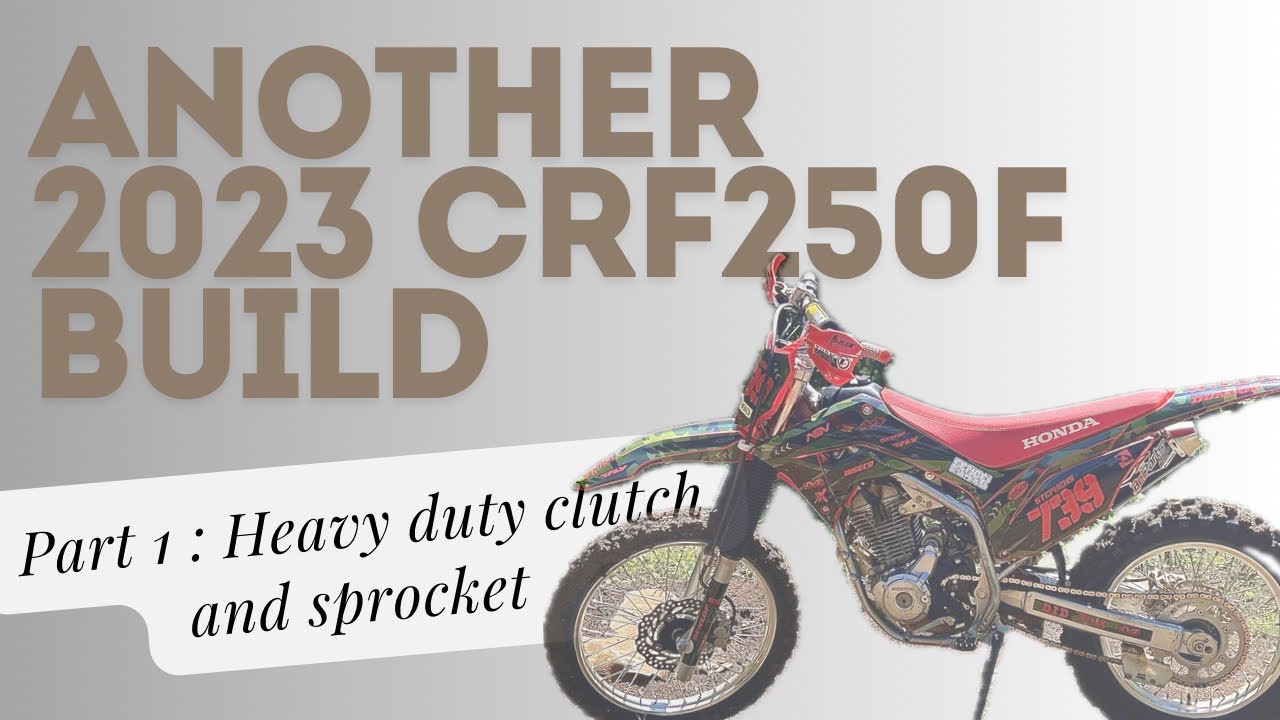 Установка усиленного сцепления CRF250F🔥 Сборка нового CRF250F, часть 1