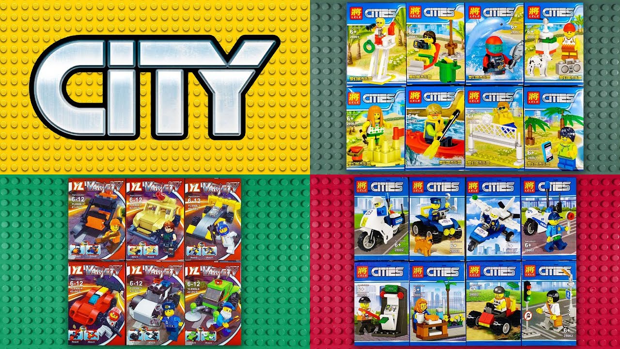 LEGO City Sets Minifigures Compilation (knock-off)