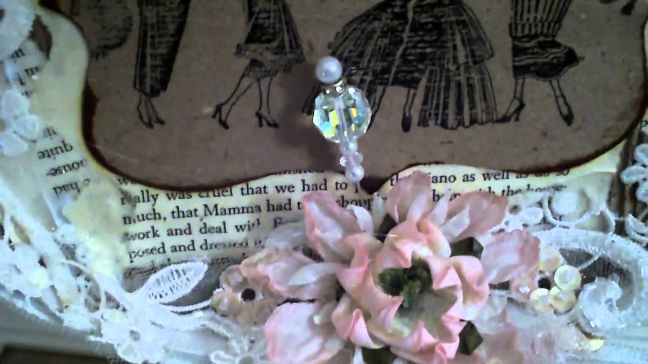 Vintage Ladies Shabby Chic Altered Storage Box.AVI