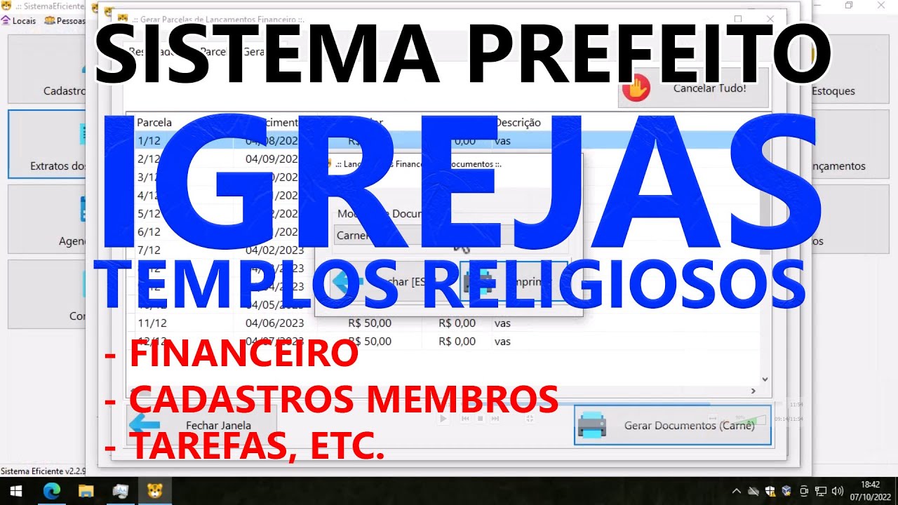 PROGRAMA GRATUITO PARA IGREJAS  E TEMPLOS RELIGIOSOS CONTROLE FINANCEIRO, MEMBROS E MAIS