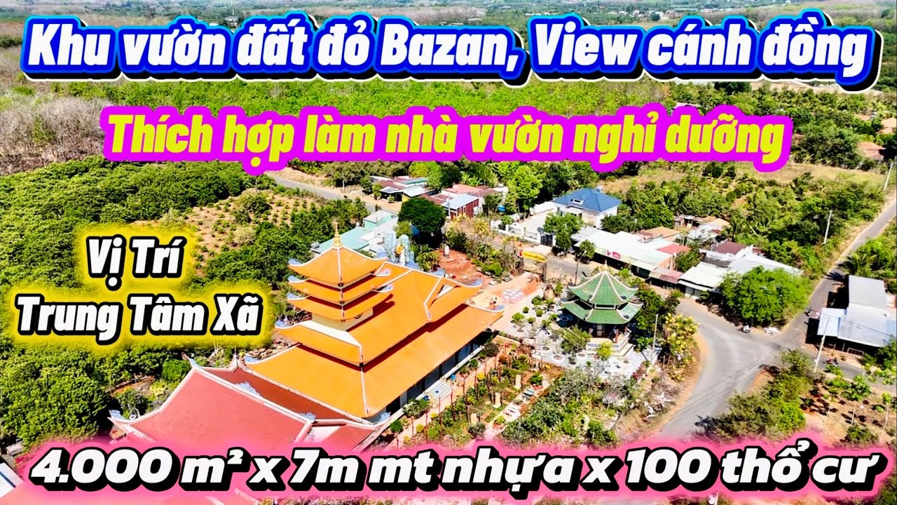 BỎ PHỐ VỀ VƯỜN! ĐẤT NGHỈ DƯỠNG MẶT TIỀN NHỰA 7M, NỞ HẬU 4 SÀO CÓ 100 THỔ CƯ – GIÁ CHƯA TỚI 1 TỶ