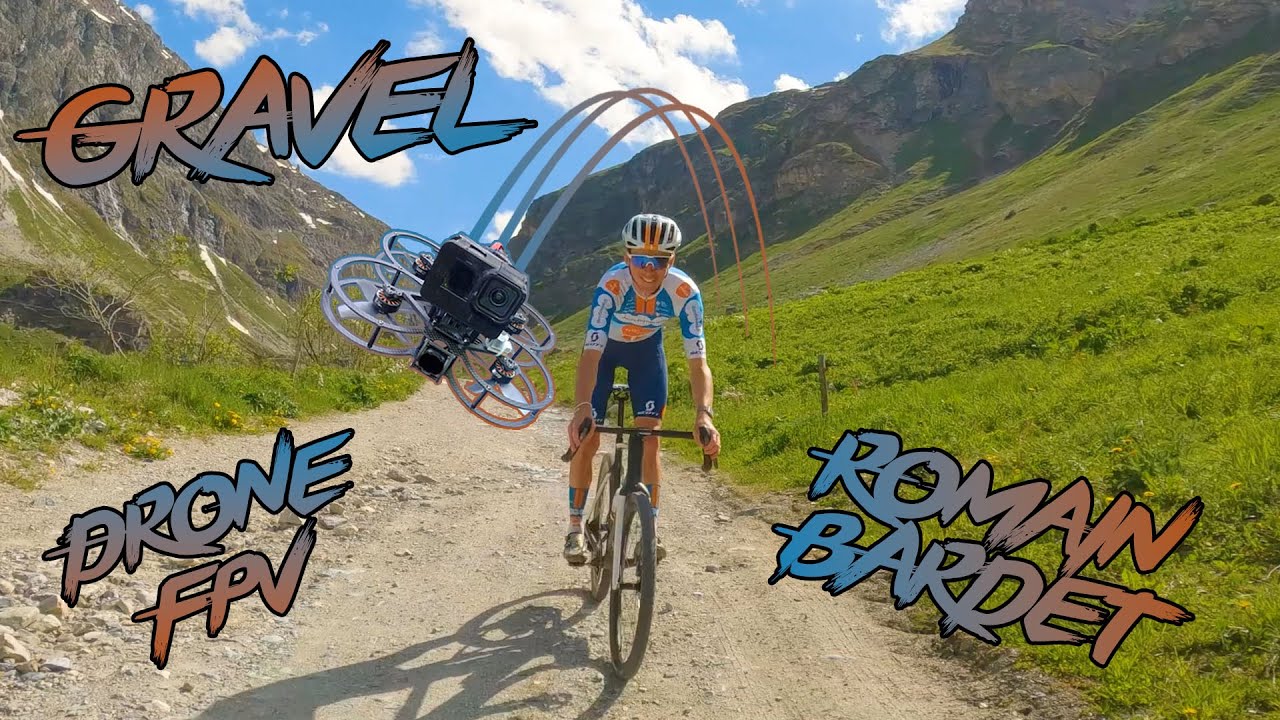 GRAVEL VS DRONE FPV AVEC ROMAIN BARDET - Val d'Isère #gravel
