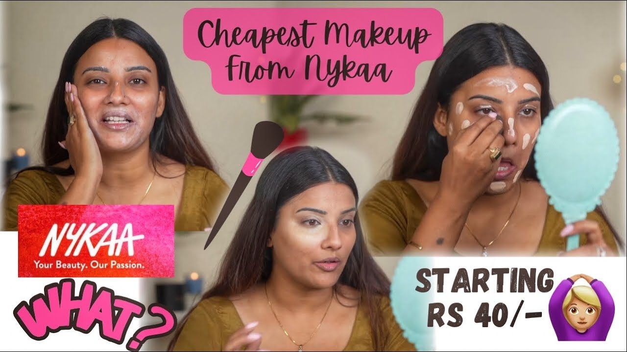 Trying CHEAPEST Makeup From Nykaa | Starting Rs 40/- Full kit Under Rs 1500/- What?????