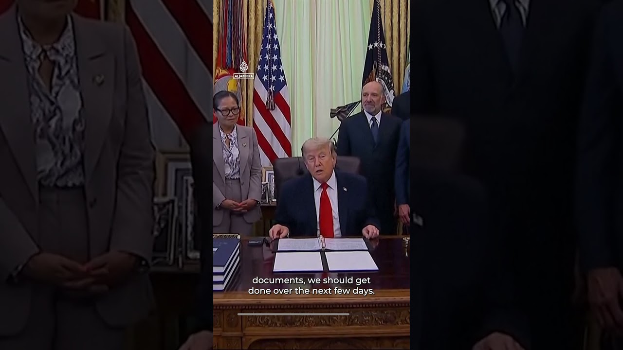 Trump says US and Iran have reached a &lsquo;great settlement&rsquo; | AJ Shorts