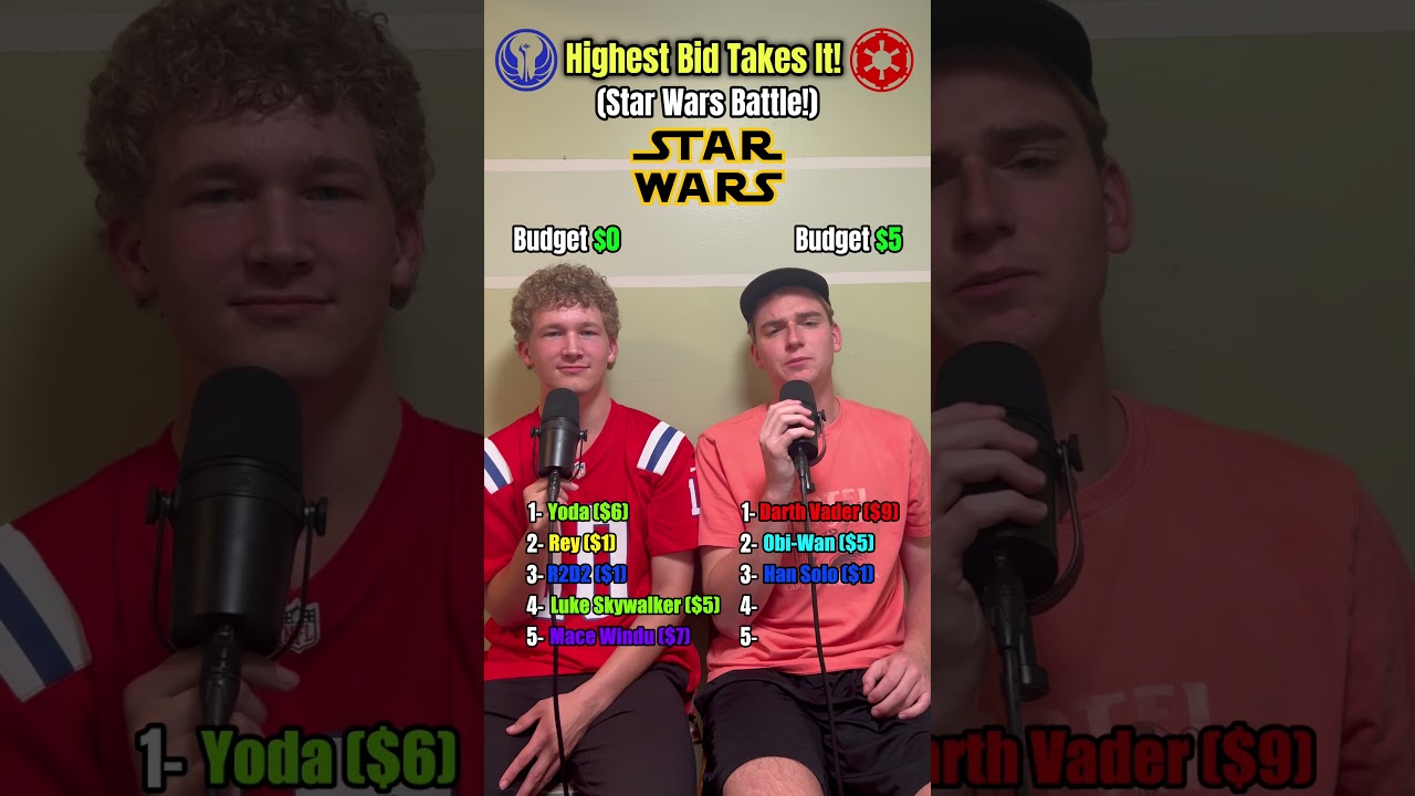 Wydaj 20 dolar&oacute;w i zbuduj najlepszy zesp&oacute;ł Star Wars! #shorts #games #draft