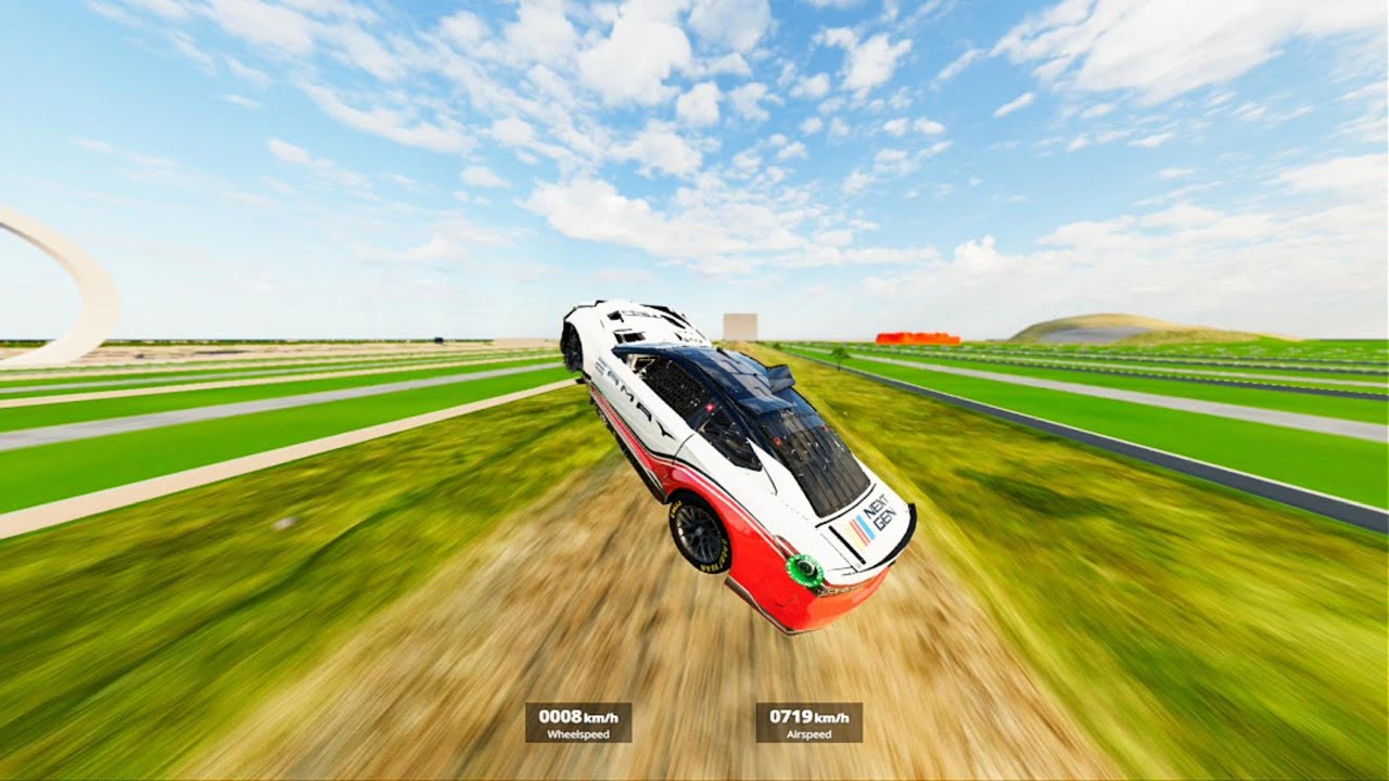 Speed boost 1000kmh which car can survive #8 - BeamNG.Drive