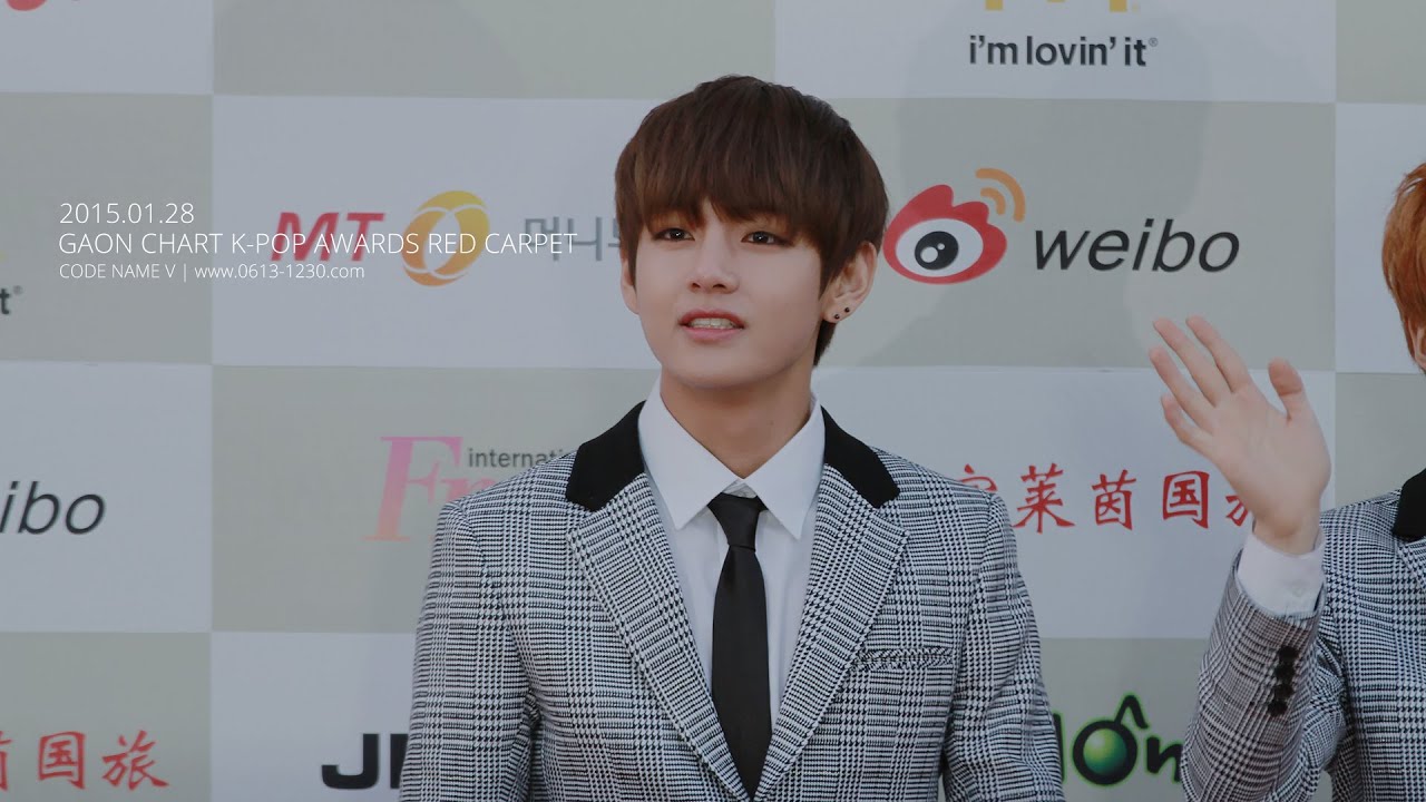 150128 가온차트 K-POP 어워드 레드 카펫 방탄소년단 뷔
