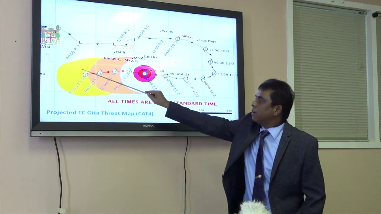 Tropical Cyclone Gita Weather Briefing - 13/02/18
