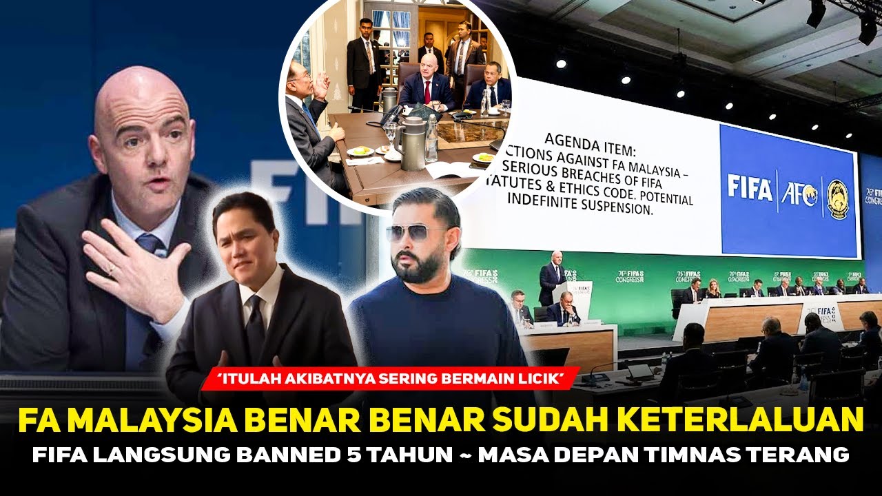 FIFA NGAMUK DITIPU MALAYSIA❗️FAM Langsung Dicoret Kualifikasi AFC & Disanksi 5 Tahun~Timnas Untung