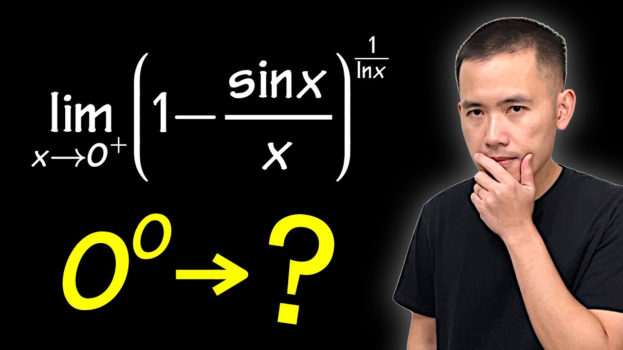 用羅必達就完了: 極限 (1-sin(x)/x)^(1/ln(x))