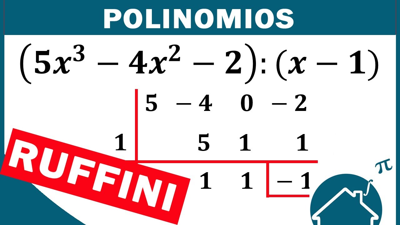 🟢 Dividir Aplicando la Regla de RUFFINI