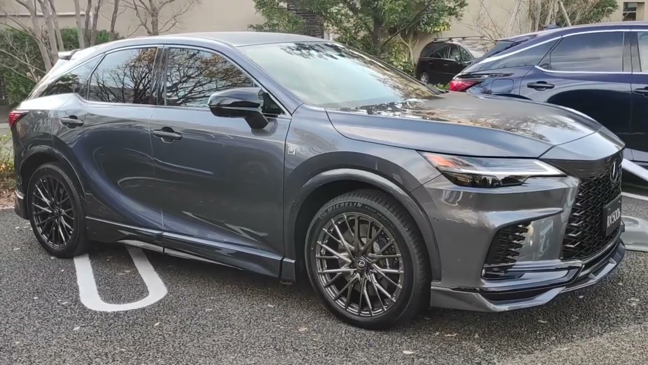 Новый Lexus RX RX500h TRD, полный аэродинамический обвес, шпиндельный кузов, шпиндельная решётка ...