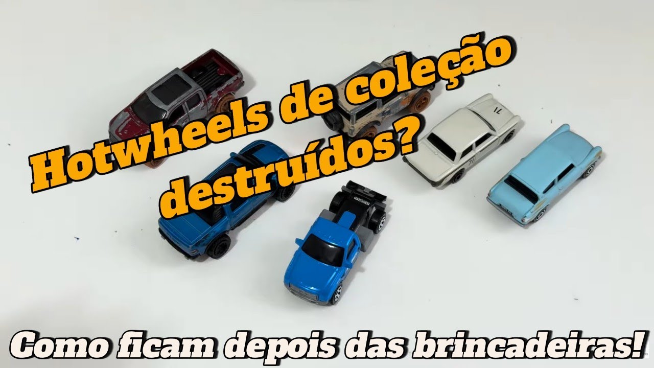 Quando crianças pegam Hot Wheels de coleção… dá nisso 😅