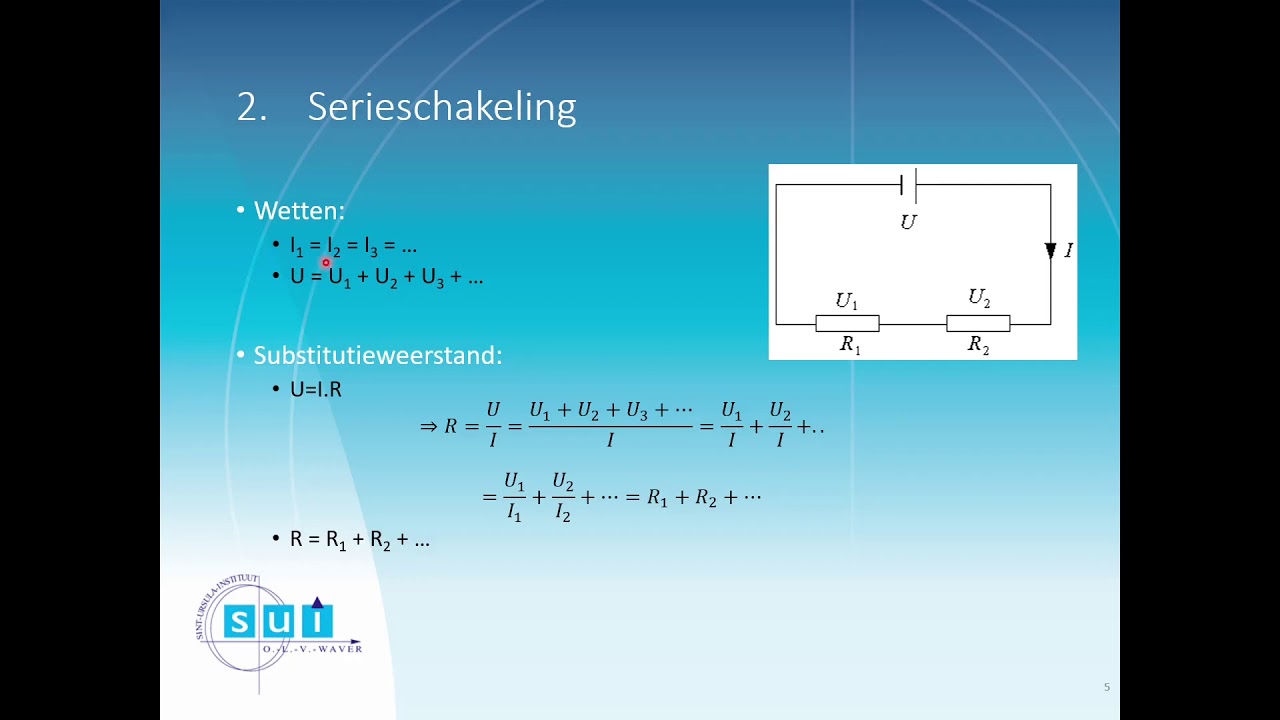 Deel 1: Elektriciteit - Thema 7: gemengde schakeling - De substitutie weerstand