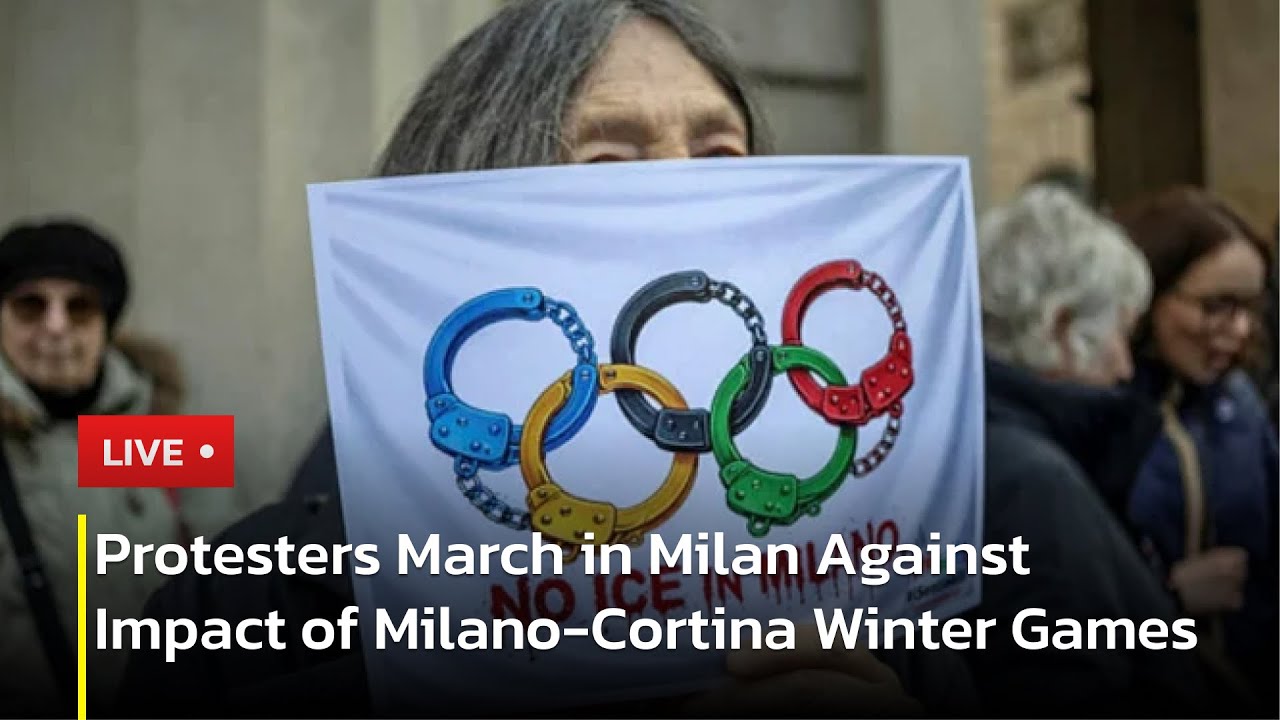 🔴LIVE: Milan Protest Targets Environmental And Social Impact of Winter Olympics | AC1P