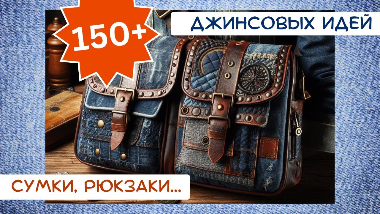 4. Старые джинсы. 150+ ИДЕЙ. Сумки, рюкзаки, портфели
