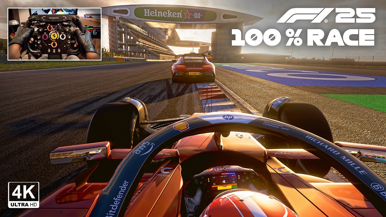 F1 25 MOD - Charles Leclerc's Ferrari SF-25 | 2025 Chinese GP 100% Race Steering Wheel Gameplay