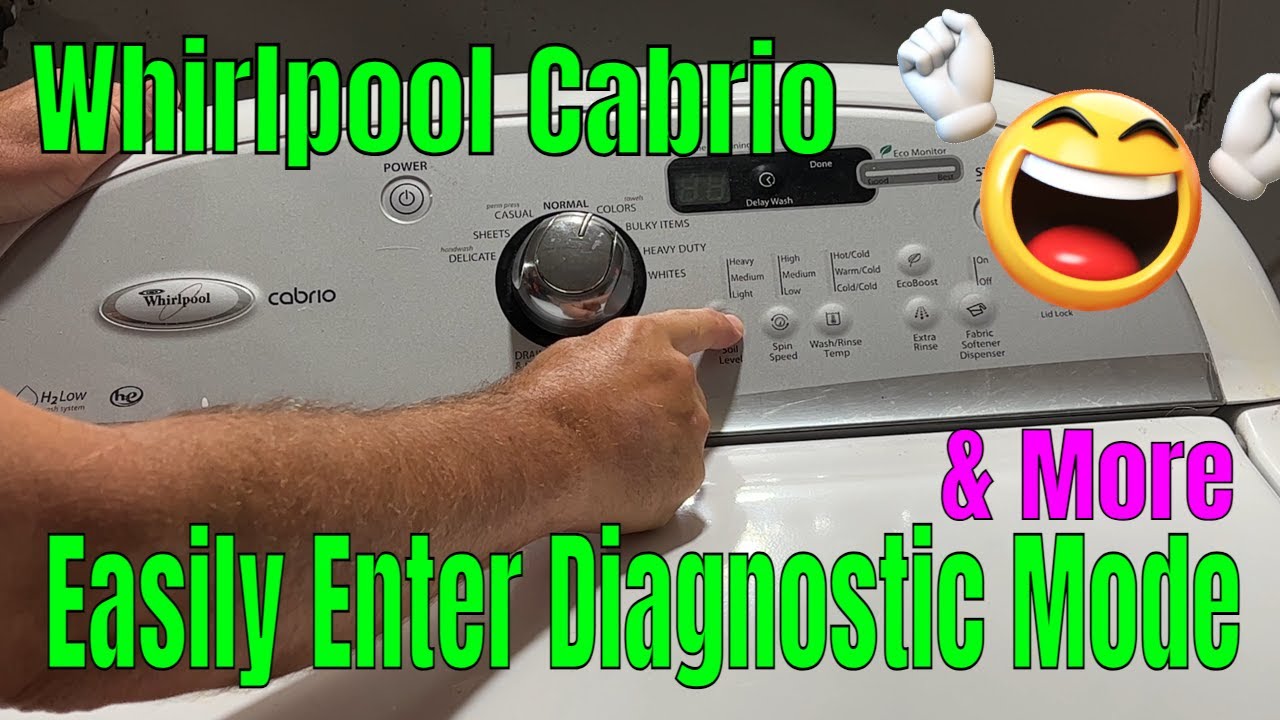 Easily Enter Diagnostic Mode on a Whirlpool Cabrio Washer