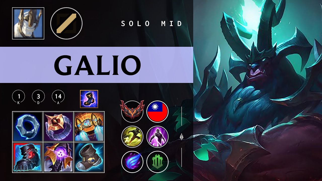 Galio Mid vs Hwei - TW Grandmaster Patch 26.02