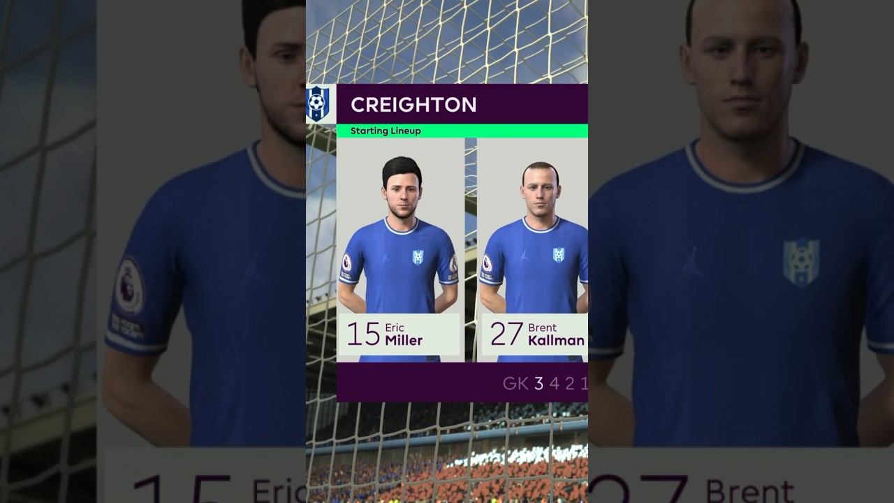 Creighton Bluejays Men&rsquo;s Soccer Career Mode Starting Lineup #creighton #blujays #soccer FIFA 23