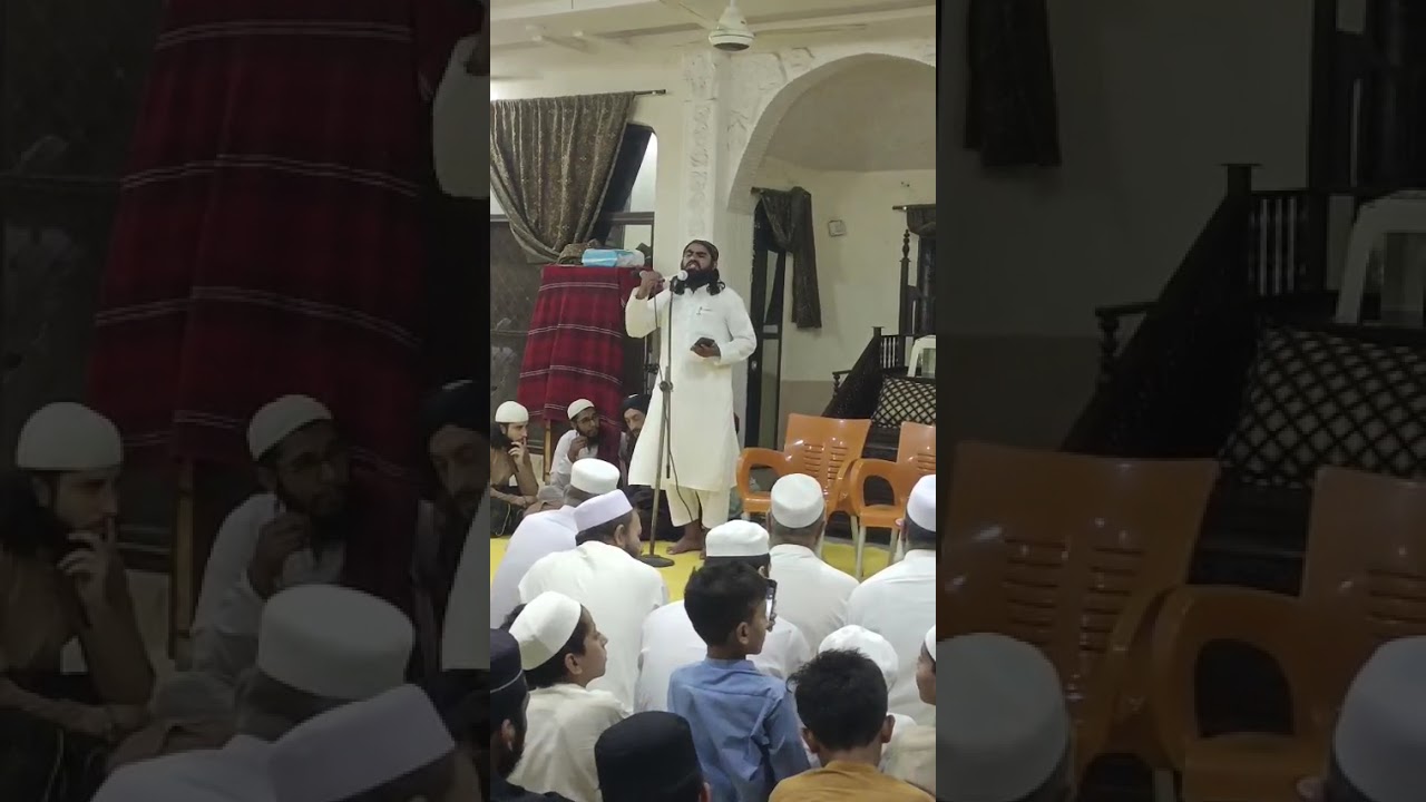 سالانہ دستاربندی کے موقع پر مشہور نعت خوان مصطفی جناب مولانا محمد عامر اسدی صاحب۔۔۔