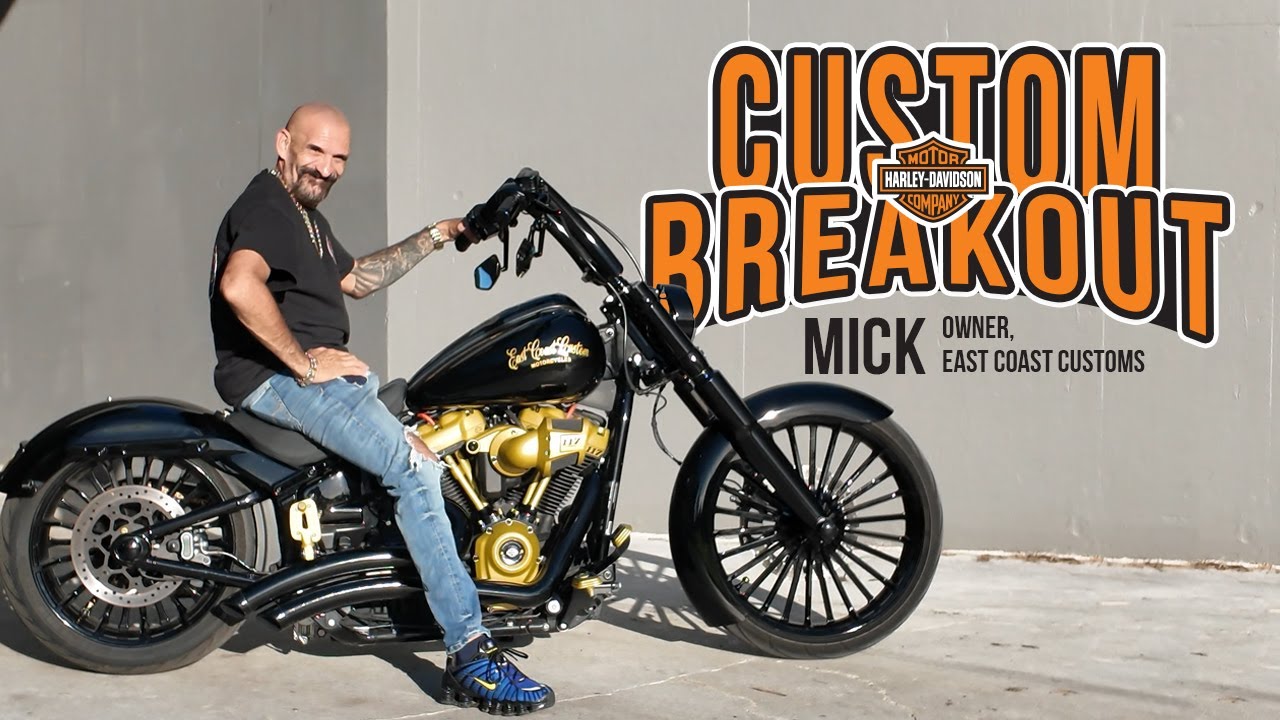 Какова НАСТОЯЩАЯ история этого кастомного ЧЕРНОГО мотоцикла Harley-Davidson Breakout?