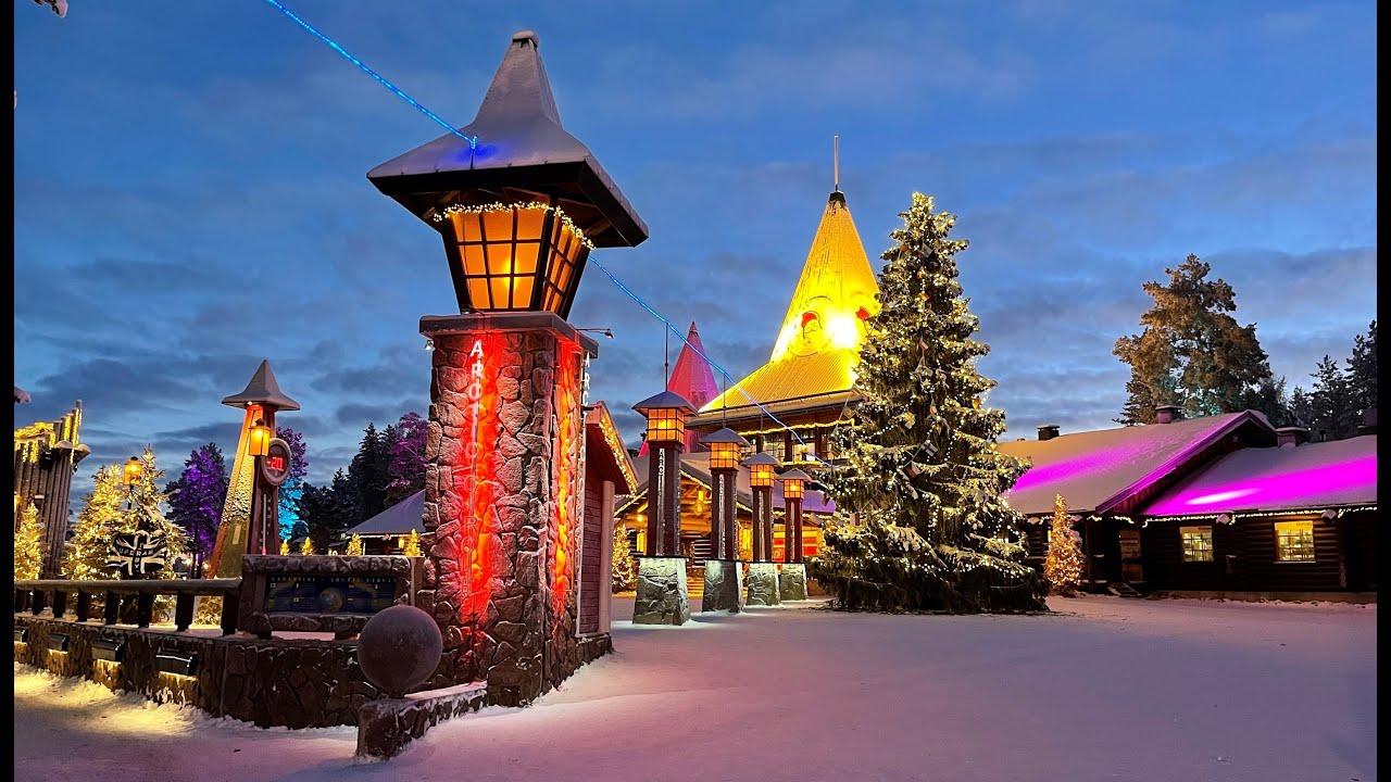 Village du Père Noël avant, Rovaniemi Laponie Finlande Papa Noël Santa Claus Village