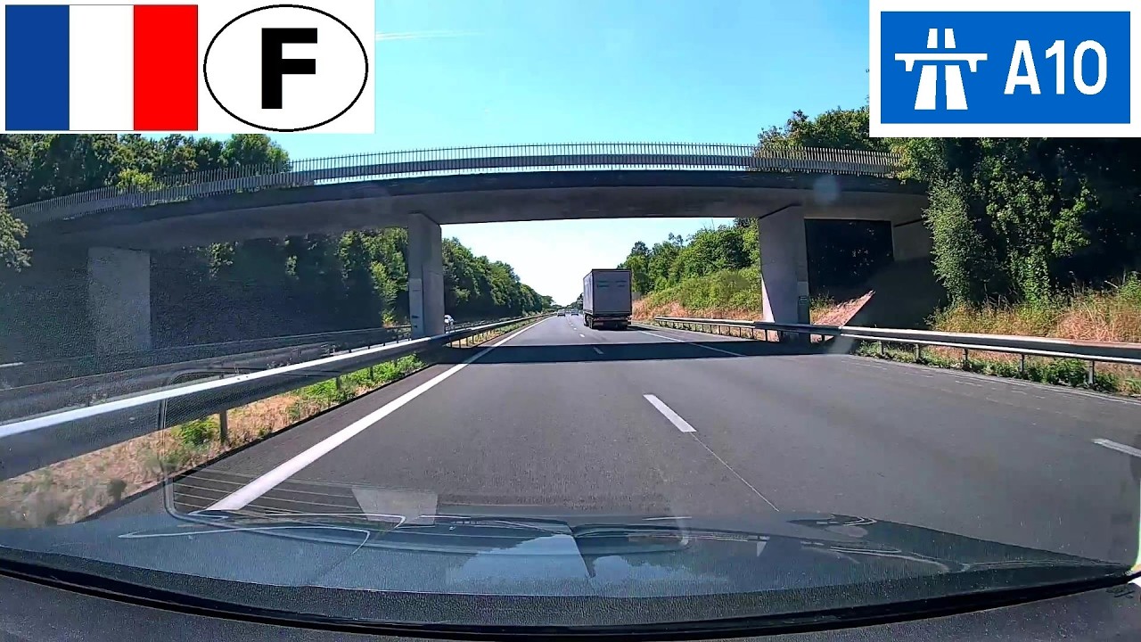 France: Autoroute A10 - Sortie 30 (RN10 Poitiers Sud) à Sortie 31 (St-Maixent-L'École)