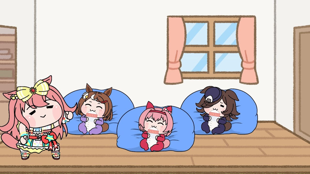 シッターデジたん、がんばる（たぬき）