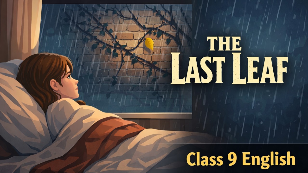 The Last Leaf Class 9 | class 9 english chapter 7 in hindi animation