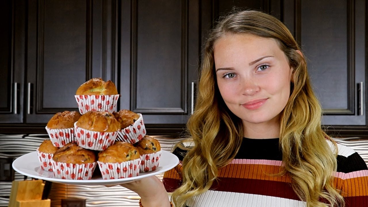 ASMR Baking Blueberry Muffins
