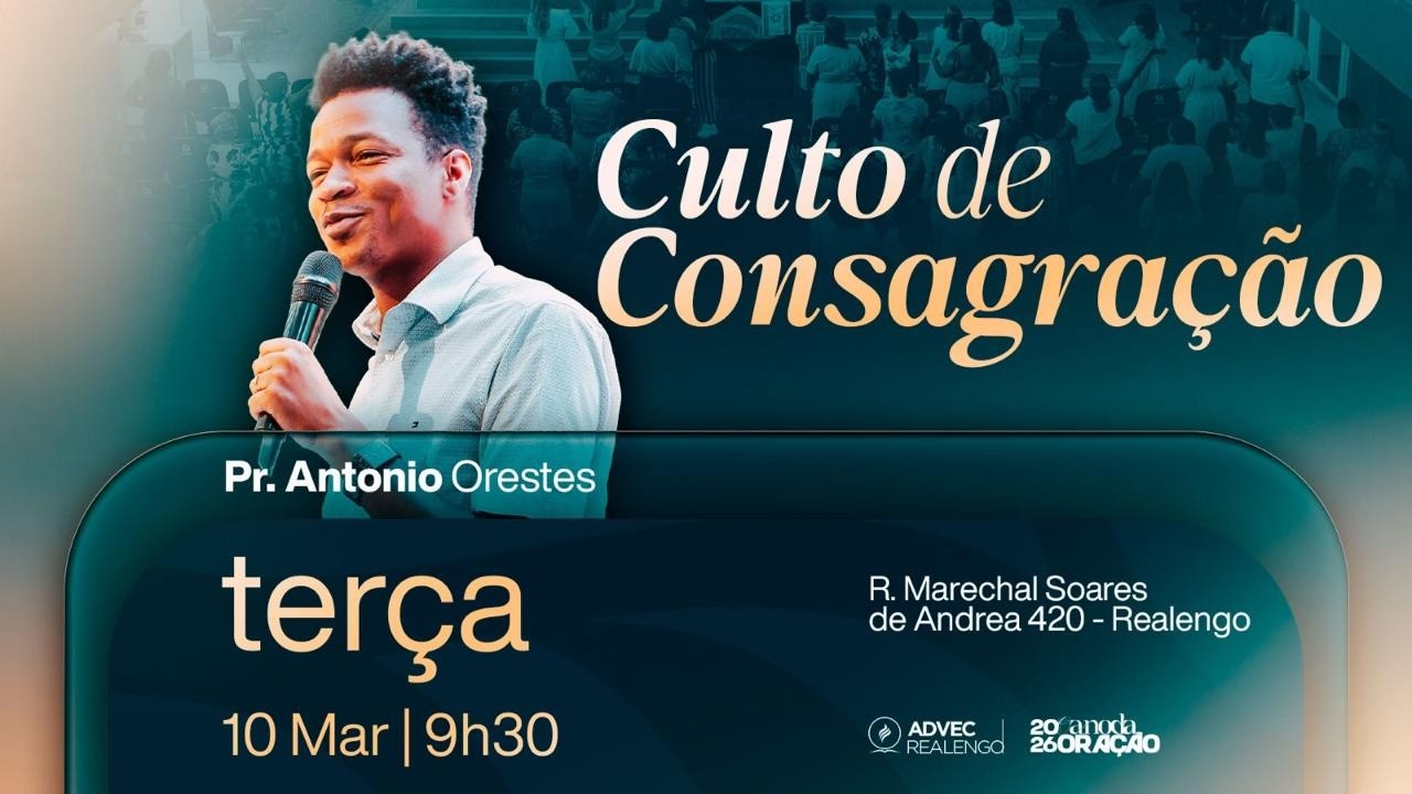 CULTO DE CONSAGRAÇÃO | PR. ANTONIO ORESTES | 10/03/2026