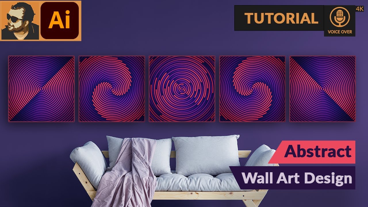 Как создать абстрактную настенную роспись в Adobe Illustrator | Учебное пособие