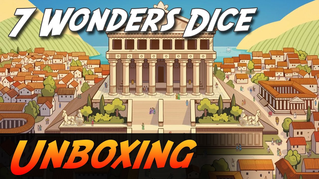 7 Wonders Dice - Brettspiel Unboxing (Repos Production)