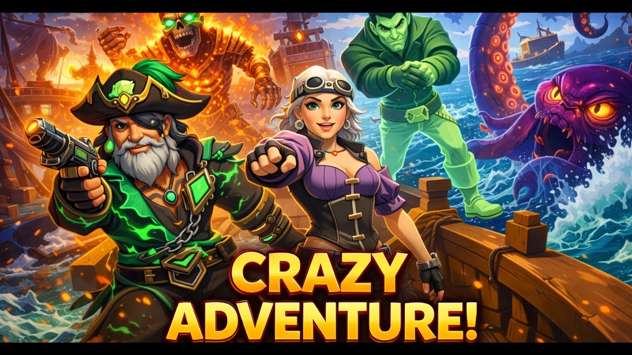 Crazy Adventure with Crazy Seas |Sea of Thieves LIVE
