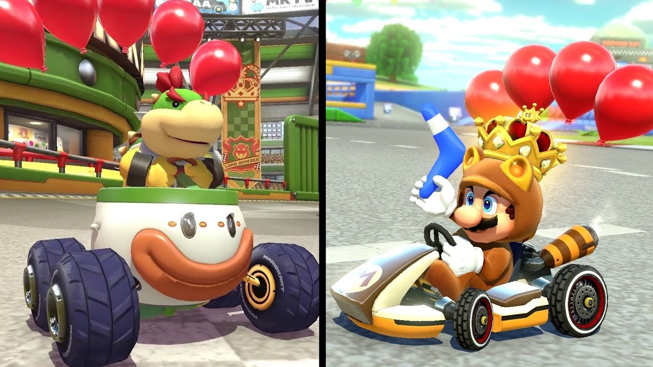 Mario Kart 8 Deluxe - All 8 Battle Courses (Balloon Battle) + All 6 New Characters