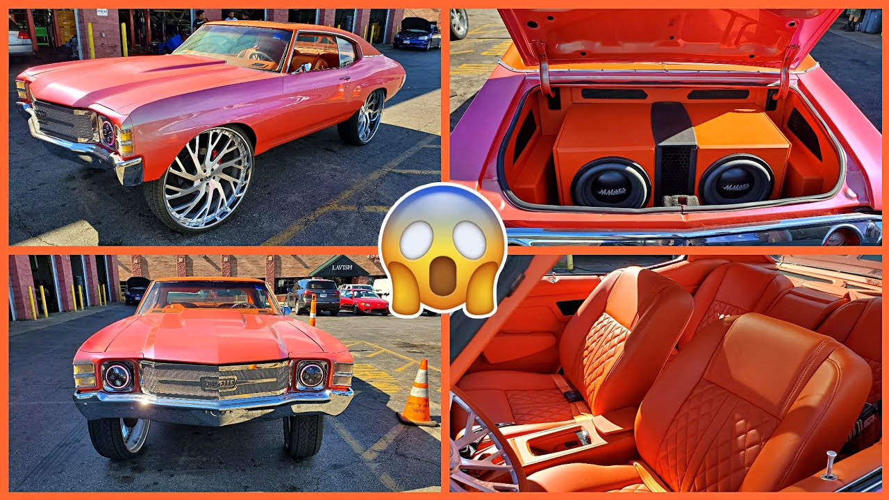 OUTRAGEOUS PAINTED CHEVELLE ON 30 INCH FORGIATOS