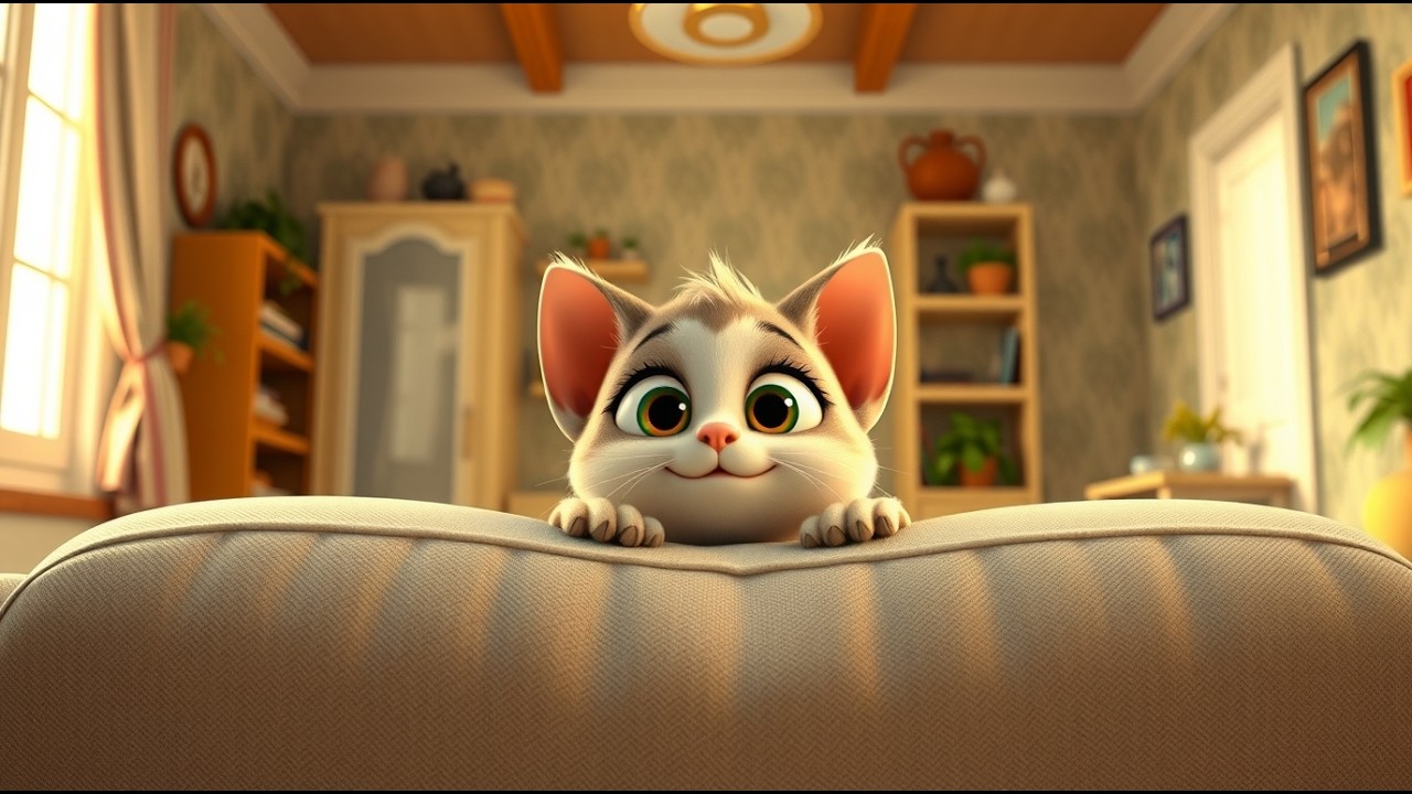 O Gato Brincalhão 🐱 _ Música Infantil em Português