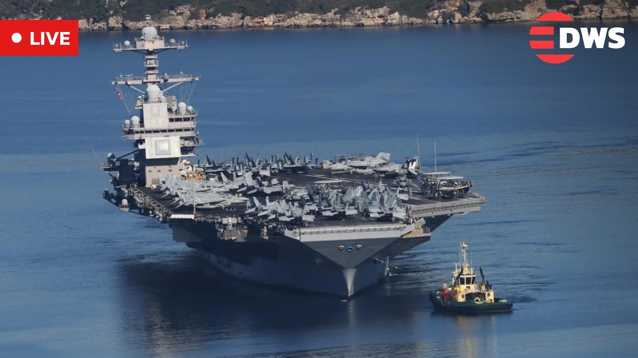 LIVE: USS Gerald R. Ford, Biggest U.S. Aircraft Carrier, Expected to Dock in Israel | AC1Z