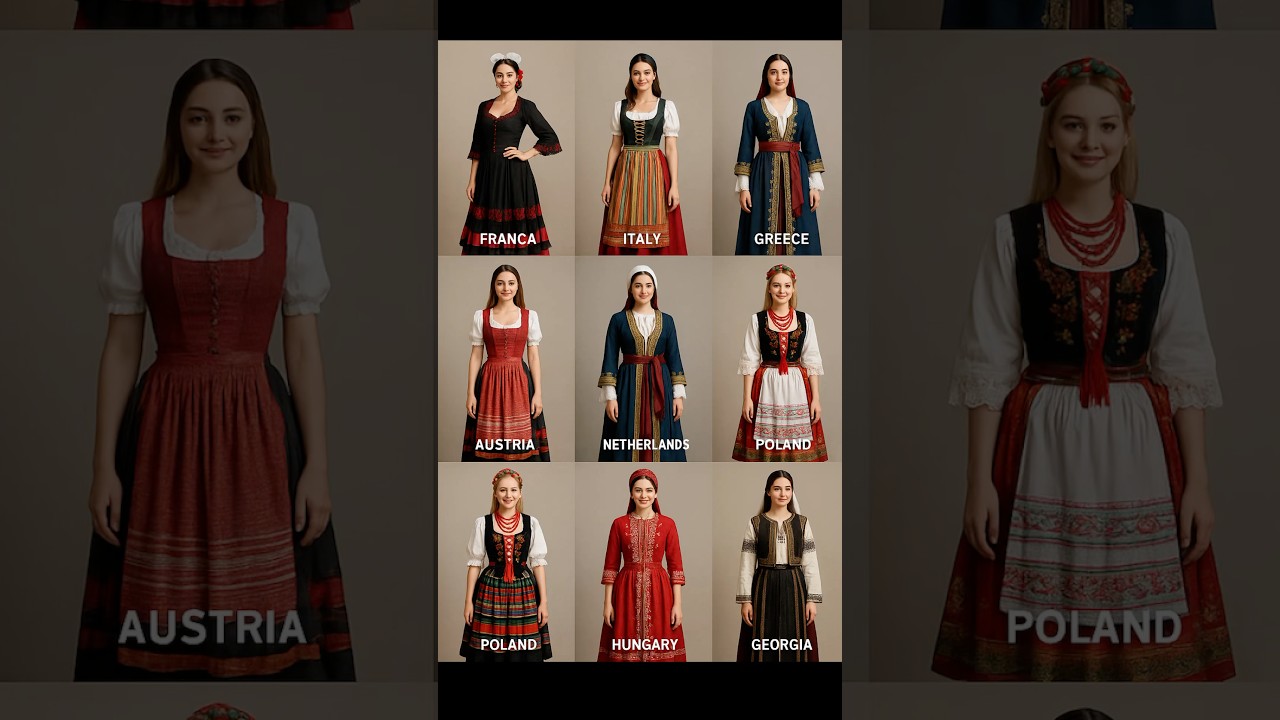 9 Stunning Traditional Dresses from Europe Which One is Your Favorite? Let Us Know in the Comments!