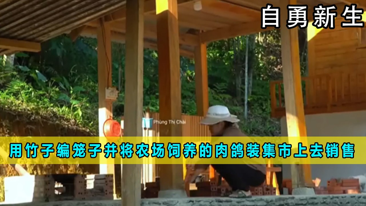 用竹子编织几个精致的笼子并将农场饲养的肉鸽装到集市上去销售《自勇新生》23