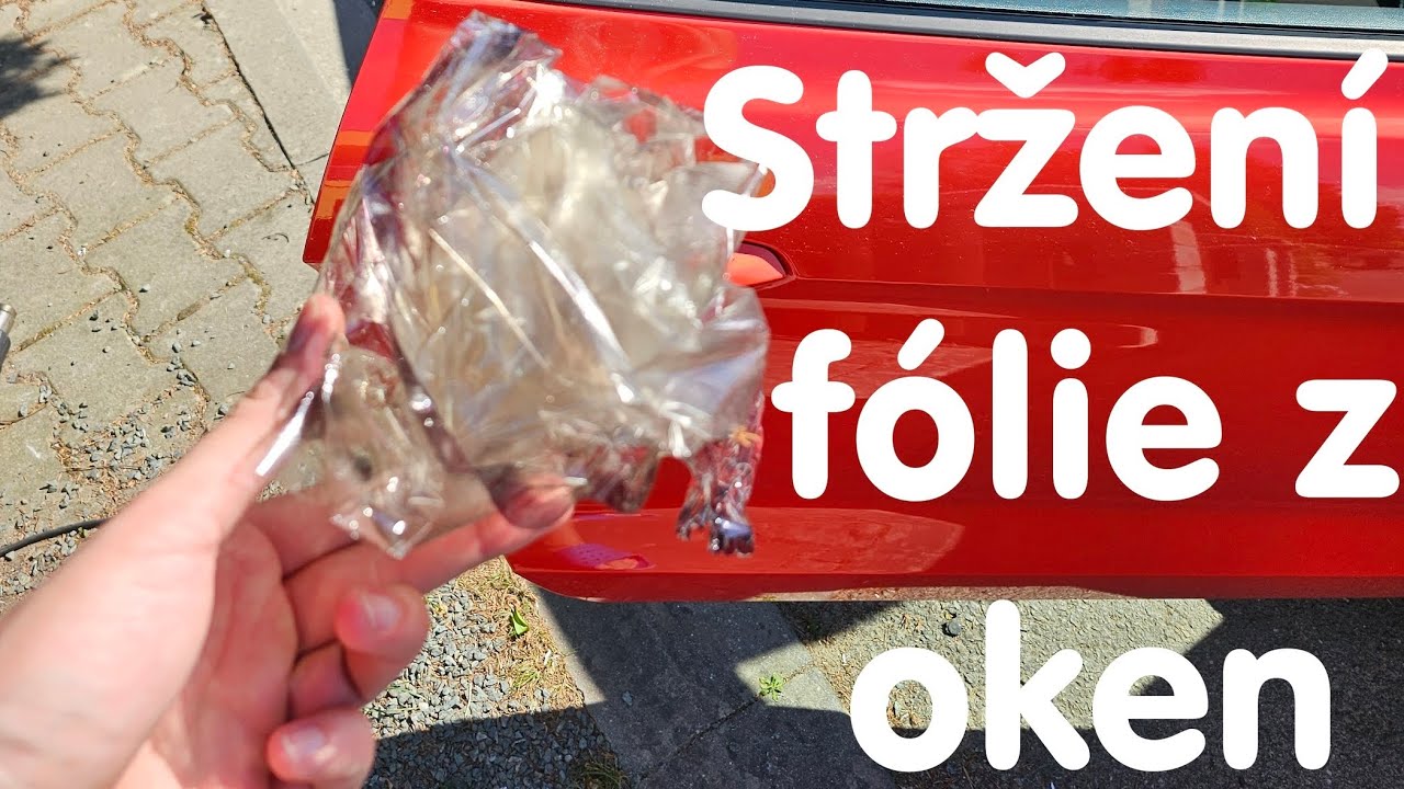 JAK NA TO (how to 🤔): Sundaní fólie z oken auta a odstranění lepidla | SNADNO A RYCHLE