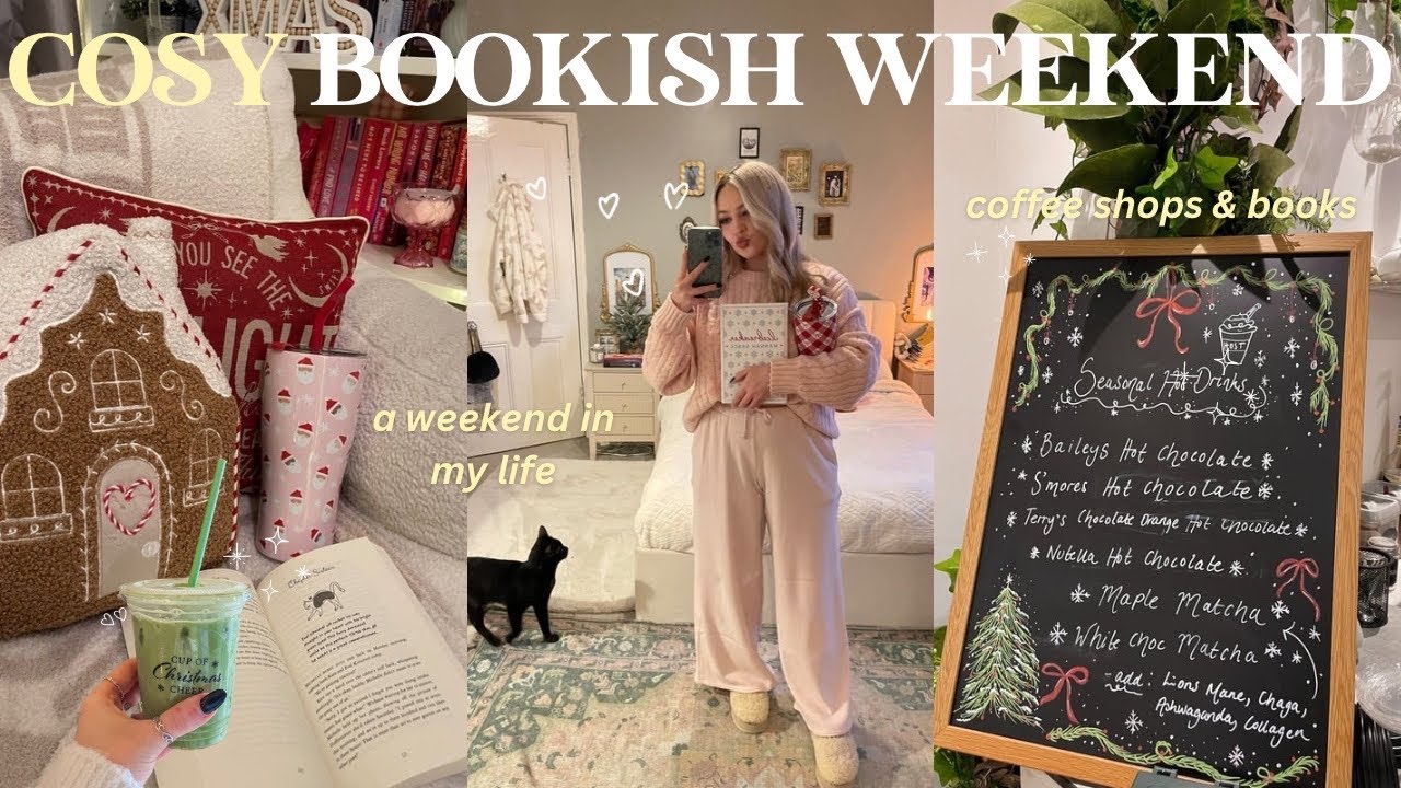 Spend a cosy bookish weekend with me! 🧸🍵🎀✨ [bookmas] READING VLOG 💌