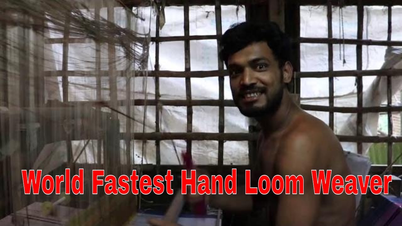 World Fastest Hand Loom Weaver  II High Speed Hand Loom weaving