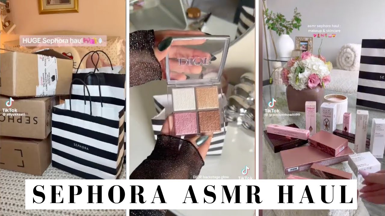 ✨ Sephora Haul ASMR Compilation 💄 | Relaxing TikTok Finds & Makeup Must-Haves 🛍️