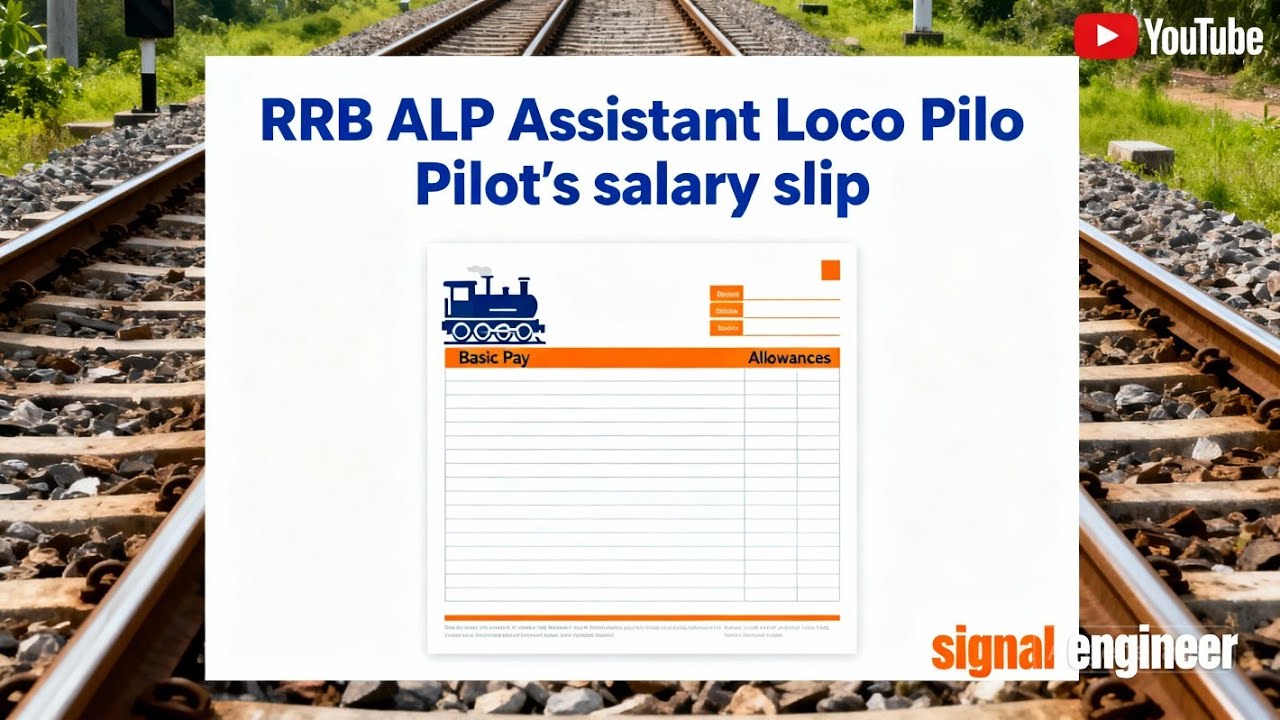 RRB ALP | Assistant Loco Pilot's salary slip #rrb #locopilot #rrbalp #salary