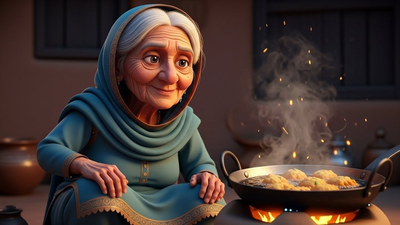 Baarish, Amma Jaan Or Pakoron Ki Khushboo 🌧️☕🍽️ |Hindi Animated| Bedtime Stories 