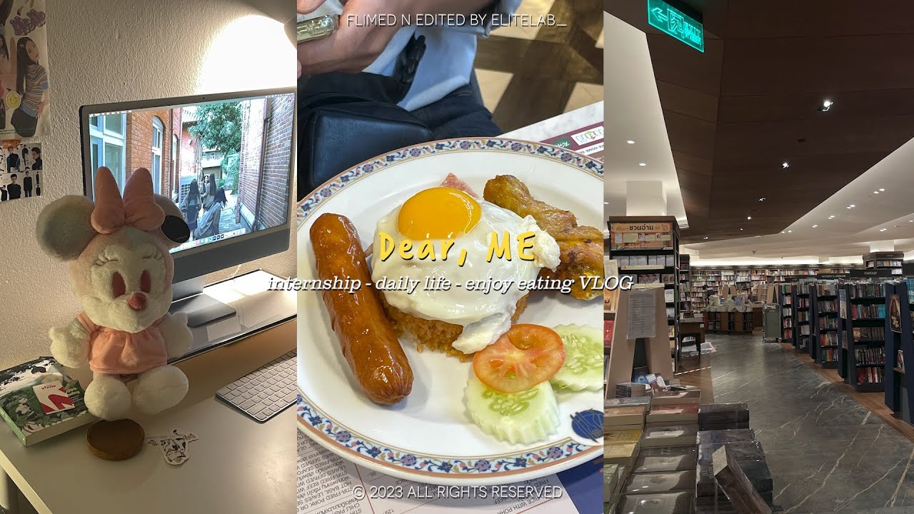 EN/(eat)Vlog - 07; Internship part.2, last 2 months, working outside, eating 🦐🥟  #elitelab_